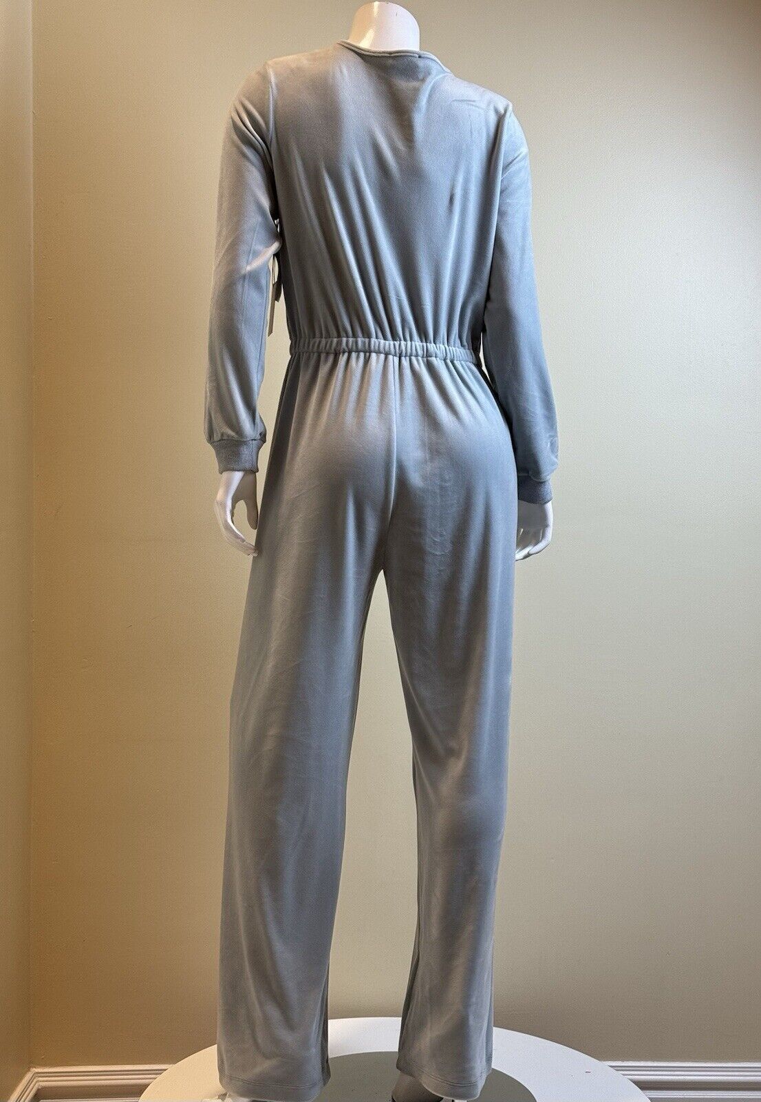 1. State Women’s Gray Velour Jumpsuit Size M