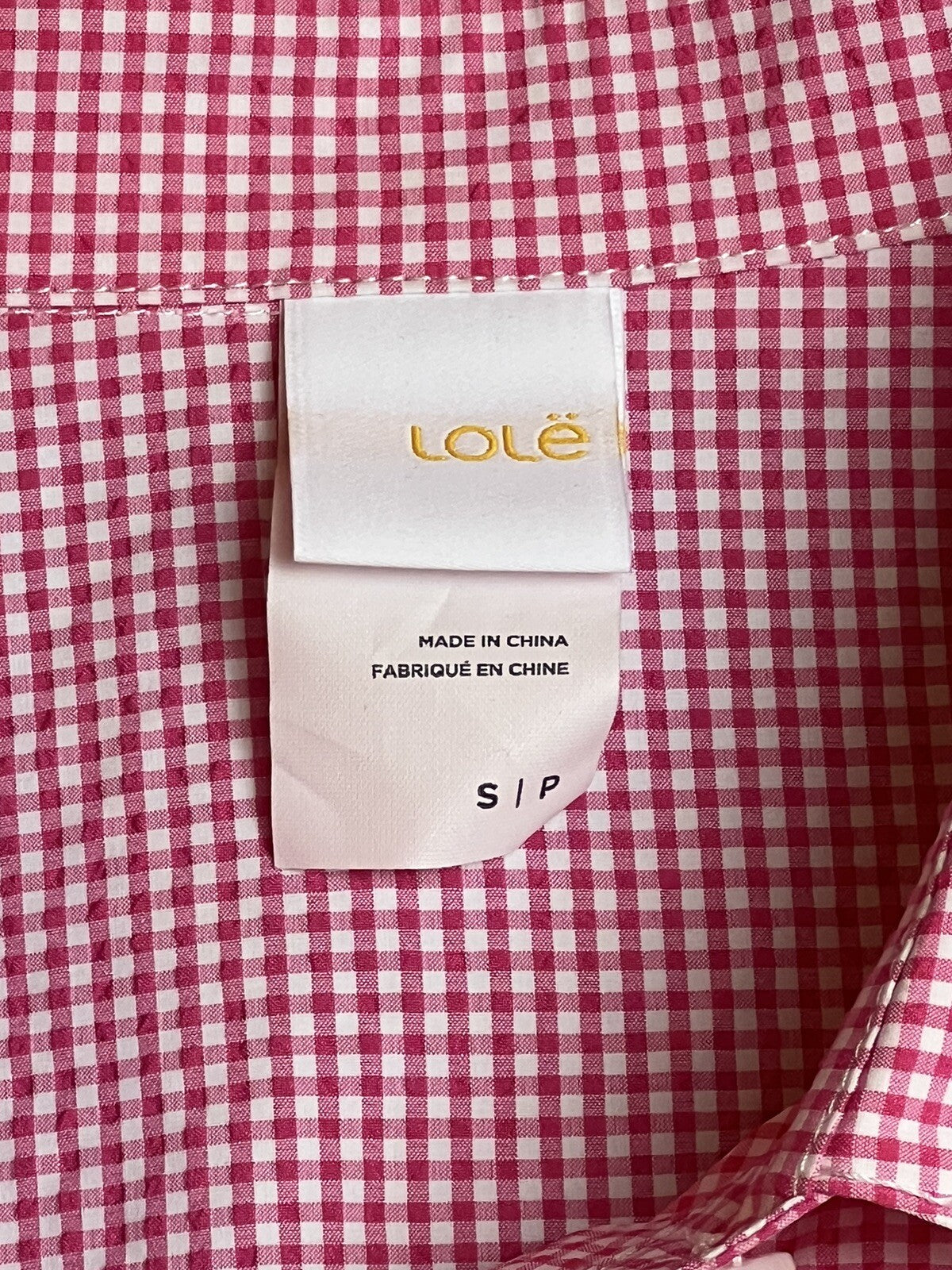 Lole Women’s Golf Sleeveless Shirt Sz S Top Red White