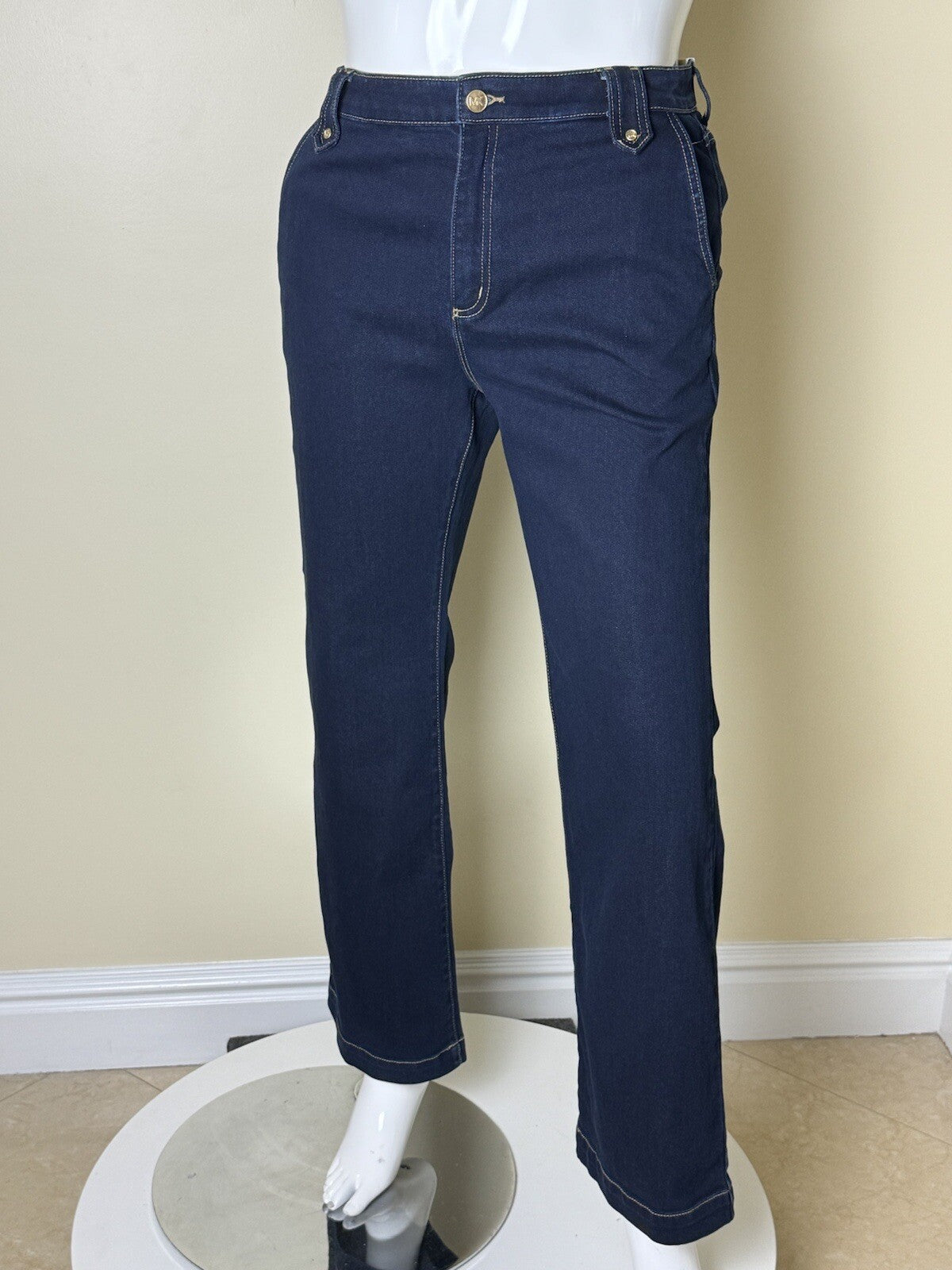 $125 Michael Kors Women's Bottom Blue Denim Jeans Size 14    (66)