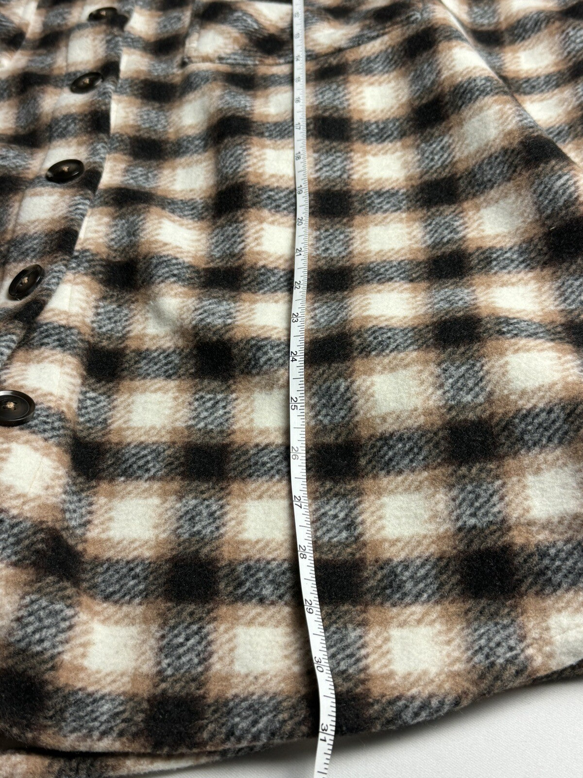 Time and Tru Women's Shacket Coat Size 2XL, Brown (73)