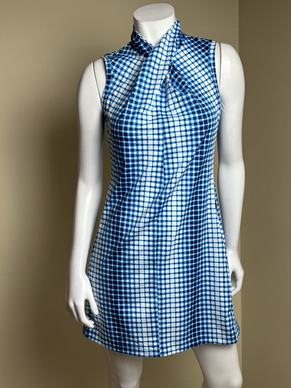 Kinona Golf Dress Blue White Sz M.   (B.169)