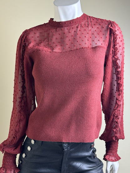 $99 Sam Edelman Women's Blouse Sz L. (B.104)