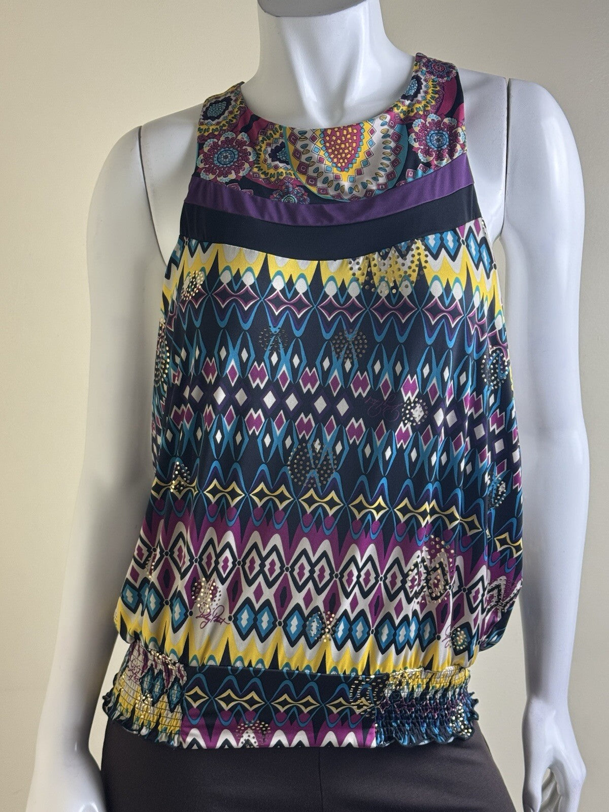 Baby Phat Women’s Tank Top Halter Neck Size S  (B.141)