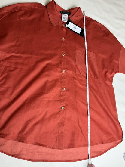 Vix Paula Hermanny Women’s Long Sleeve Button Down Shirt Size M. (73)