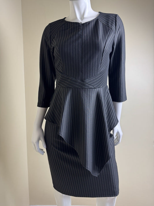 Vfshow Vfemage Stripes Dress Sz L. (B.132)