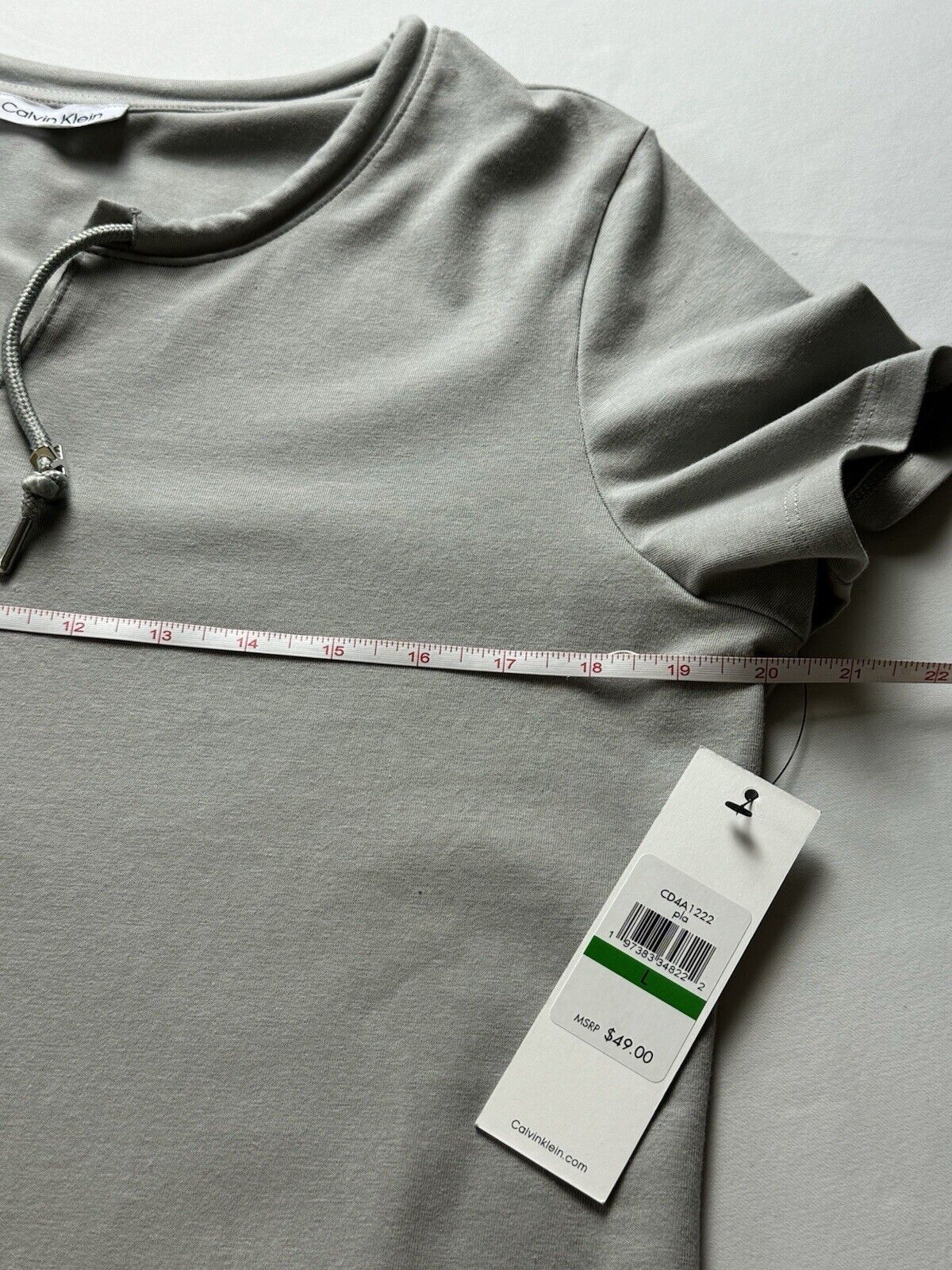 $49 CALVIN KLEIN Women’s Size L Gray Dress  (04)