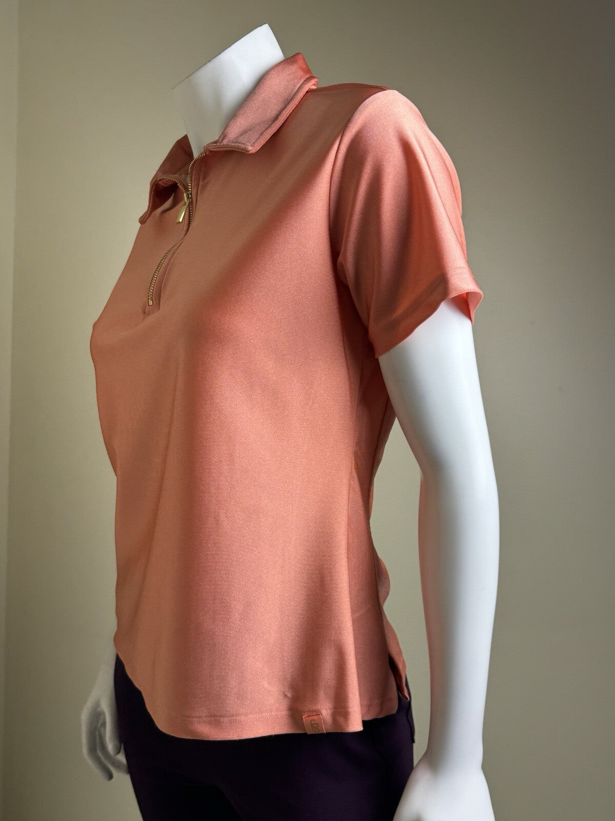 FIA Green California Women’s Top Sz M Golf Shirt. (B.95/1)