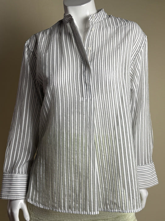 $139 CALVIN KLEIN Women’s Striped Shirt Size XS   (B.144)