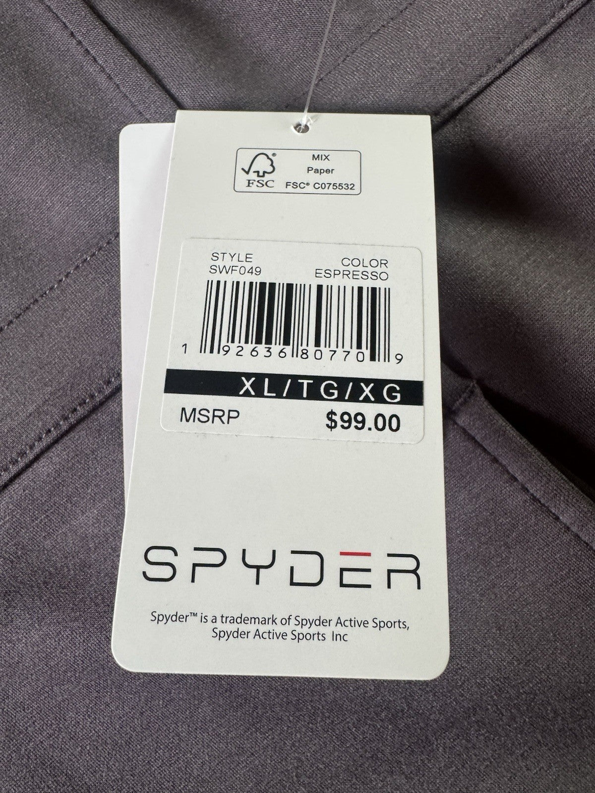 $99 Spyder Sport Jacket Women's Gray Sz XL.          (B.171)