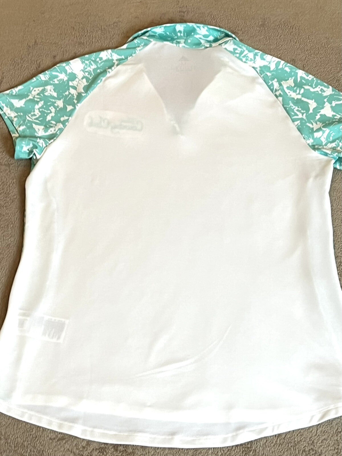 Adidas Women’s Top Golf White Polo Shirt Sz M (13)