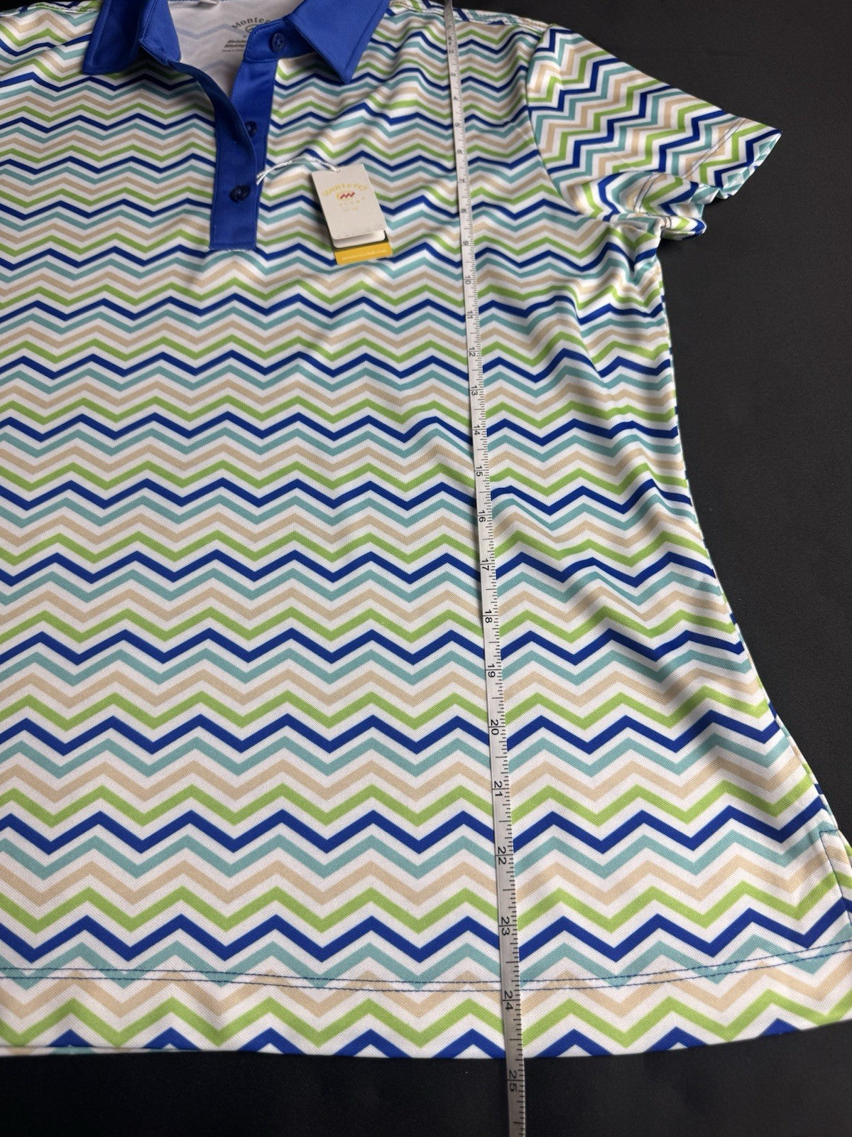 Monterey Club Women's Golf Shirt Short Sleeve Sz M      (B.175)