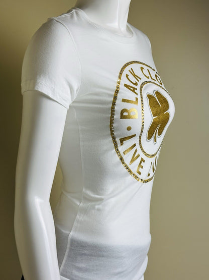 Black Clover Women’s Golf Shirt  Pullover Sz S  (B.38)