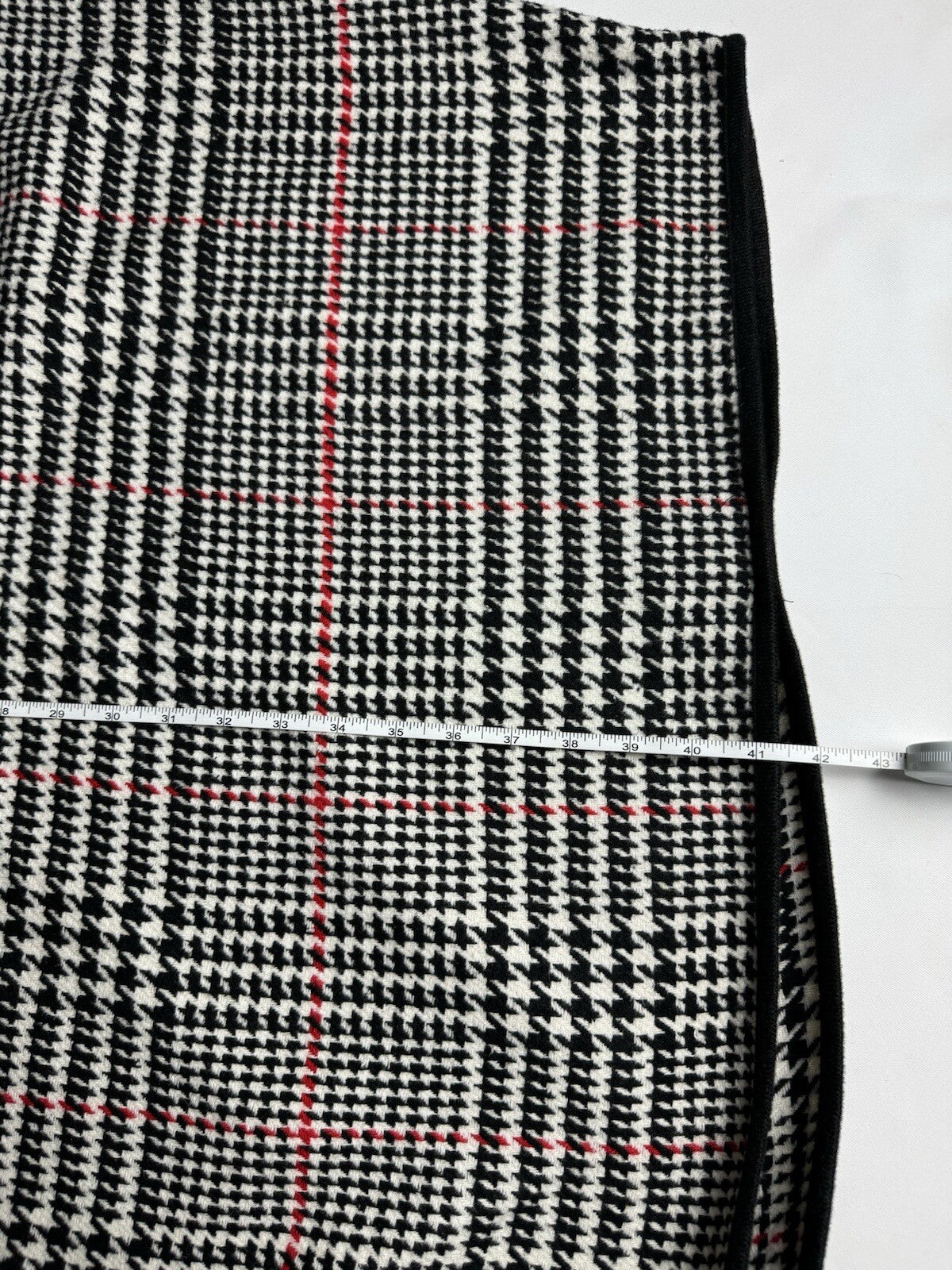 Jones NY Wrap Women's One Size Houndstooth Poncho with Black Faux Fur Collar