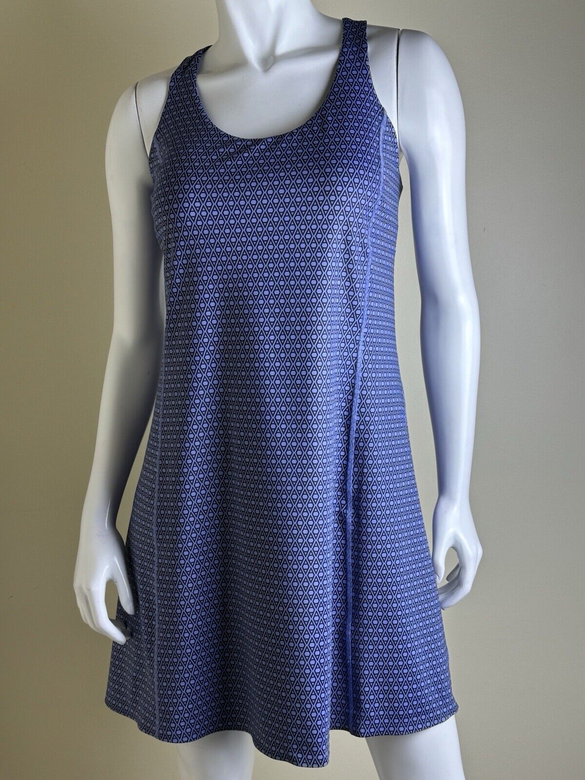 ATHLETA Sport Dress Sz M Pockets Blue Padded (B.79)