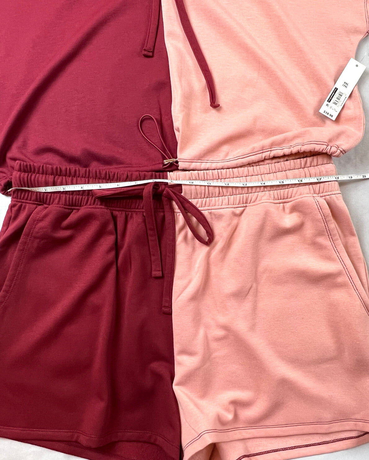 No Boundaries Women’s  2Pc set Hoodie Top,Shorts Sz 2XL