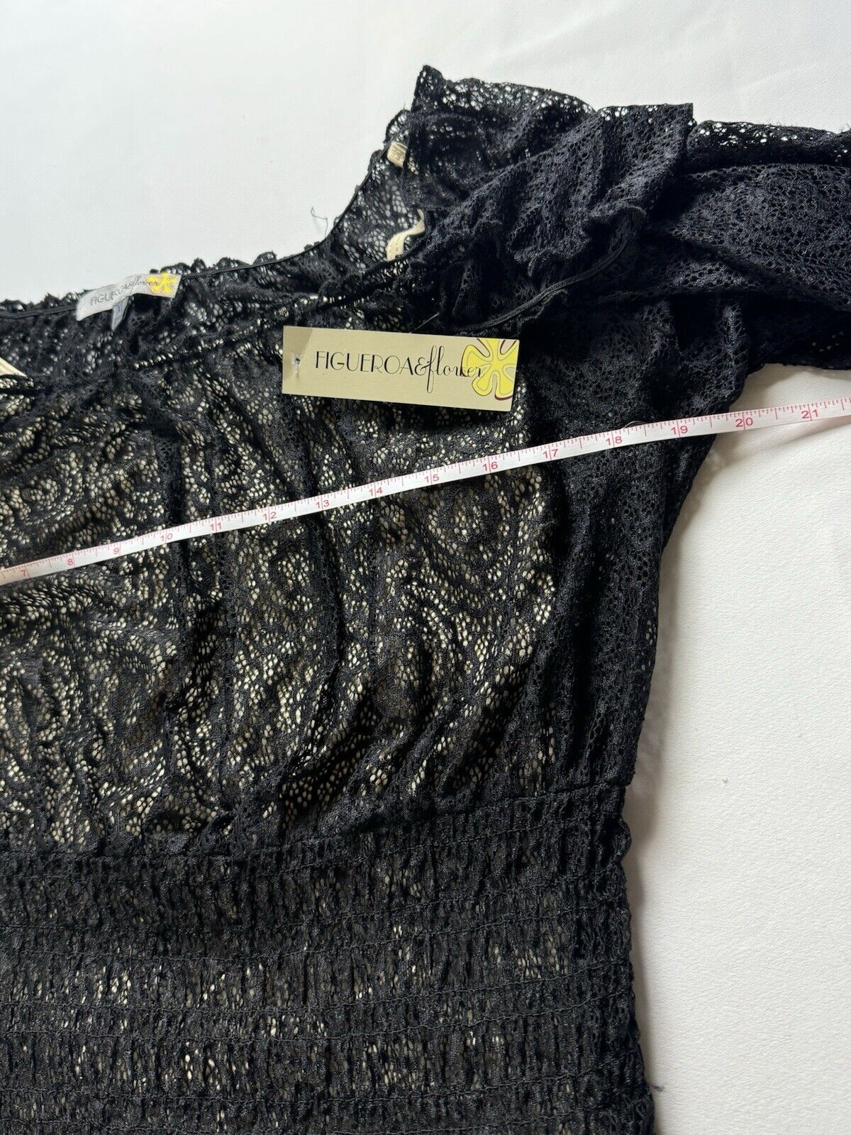 Figueroa & Flower Maxi Black Lace Long Dress Sz XL. (B.11)