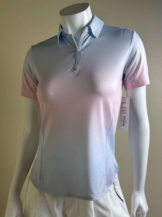 Lucky In Love Women’s Tennis Golf Shirt Sz XS.   (B.132)
