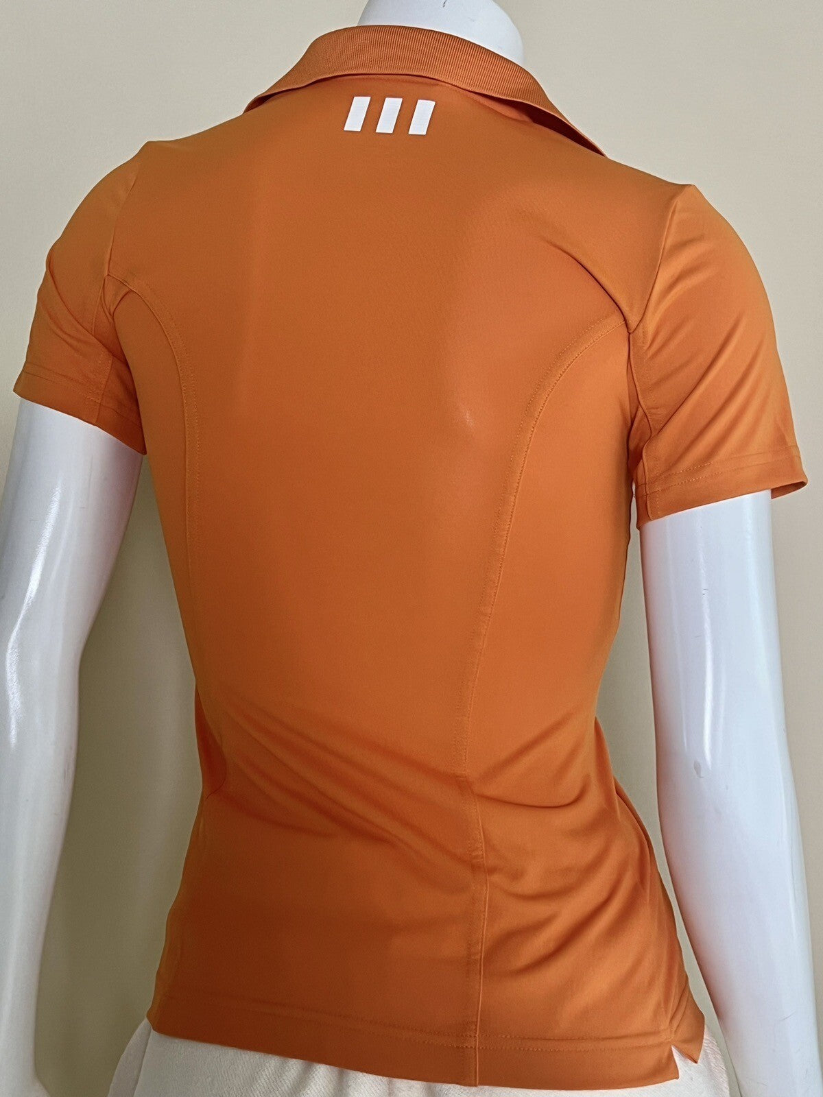 ADIDAS Women's Top Golf Polo Shirt Orange Sz XS (B.49)