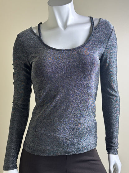 $89 DKNY Women's Long Sleeves Blouse Size XS   (B.141)