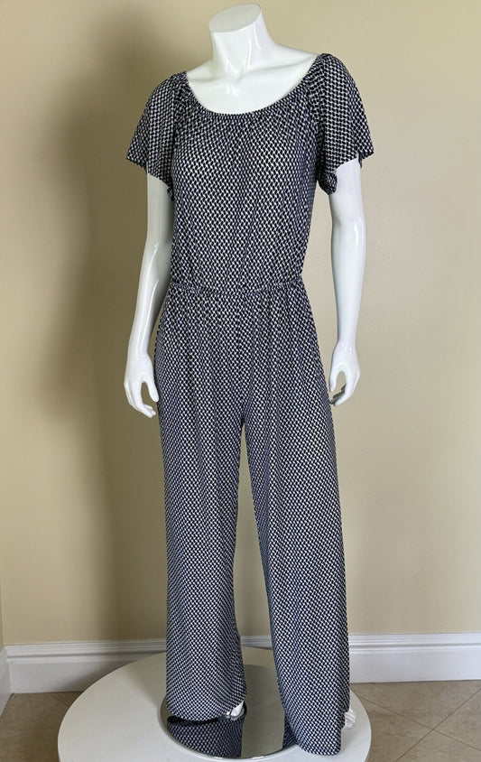 Exist Womens JumpSuit Size M Navy White (51)