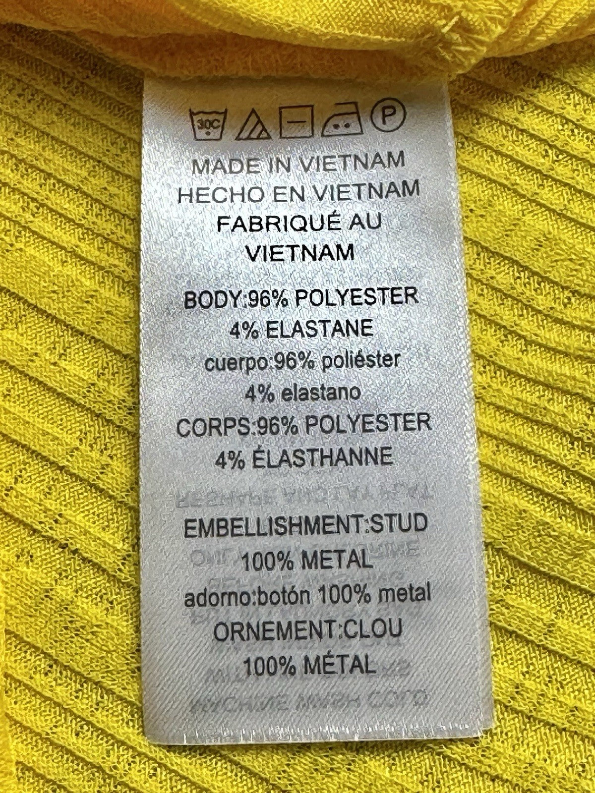 $98 Michael Kors Women’s Yellow Shirt Sz M.     (B.181)