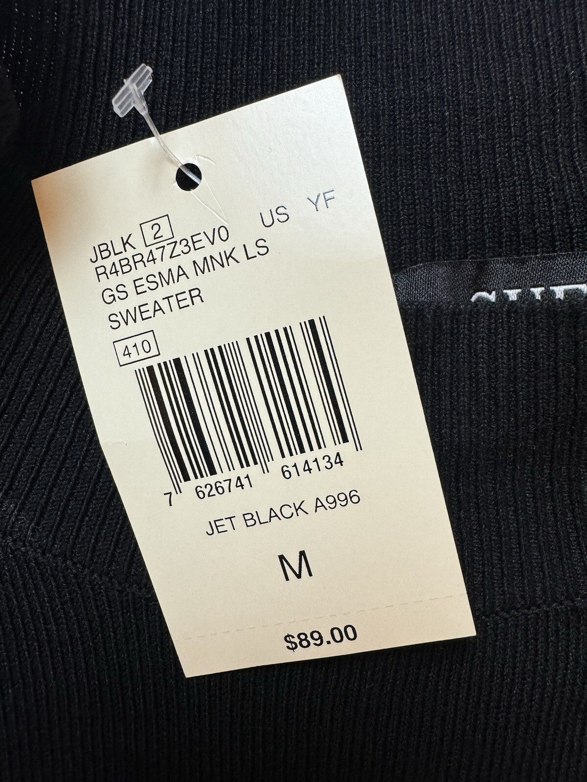 $89 Guess Women’s Rhinestone Logo Sweater Sz M.  (B.115)