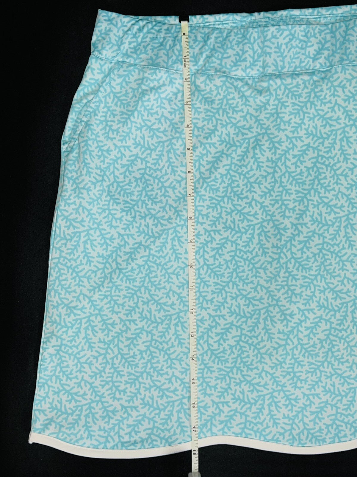 Sport Haley Women’s Golf Skirt White/Blue Patterns Sz L