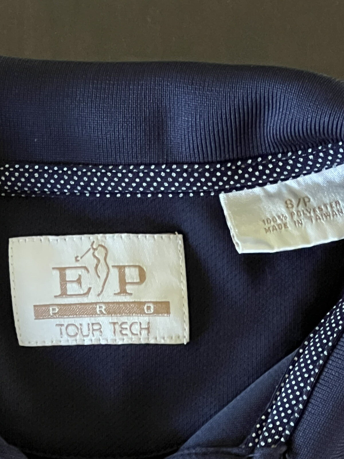 E.P Pro Tour Tech Women’s Top Golf Polo Shirt Black Sz S (16)