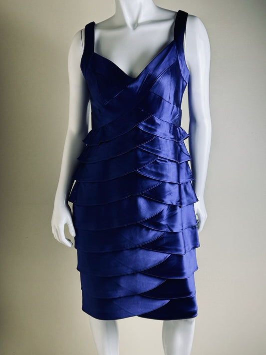 Jessica Howard  Women's Knee Length Royal Blue Dress Sz 10 (B.81)