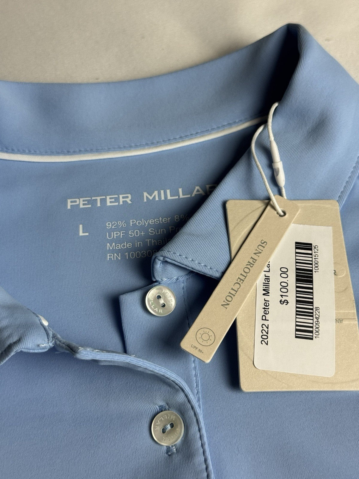 Peter Millar Women’s Golf Polo Shirt Sz L. (B.170)