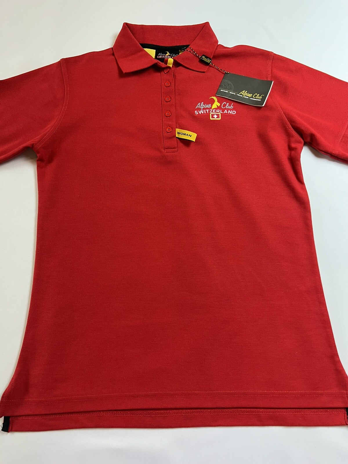 Alpine Club Switzerland Women’s Golf Short Sleeve Shirt Sz 2X