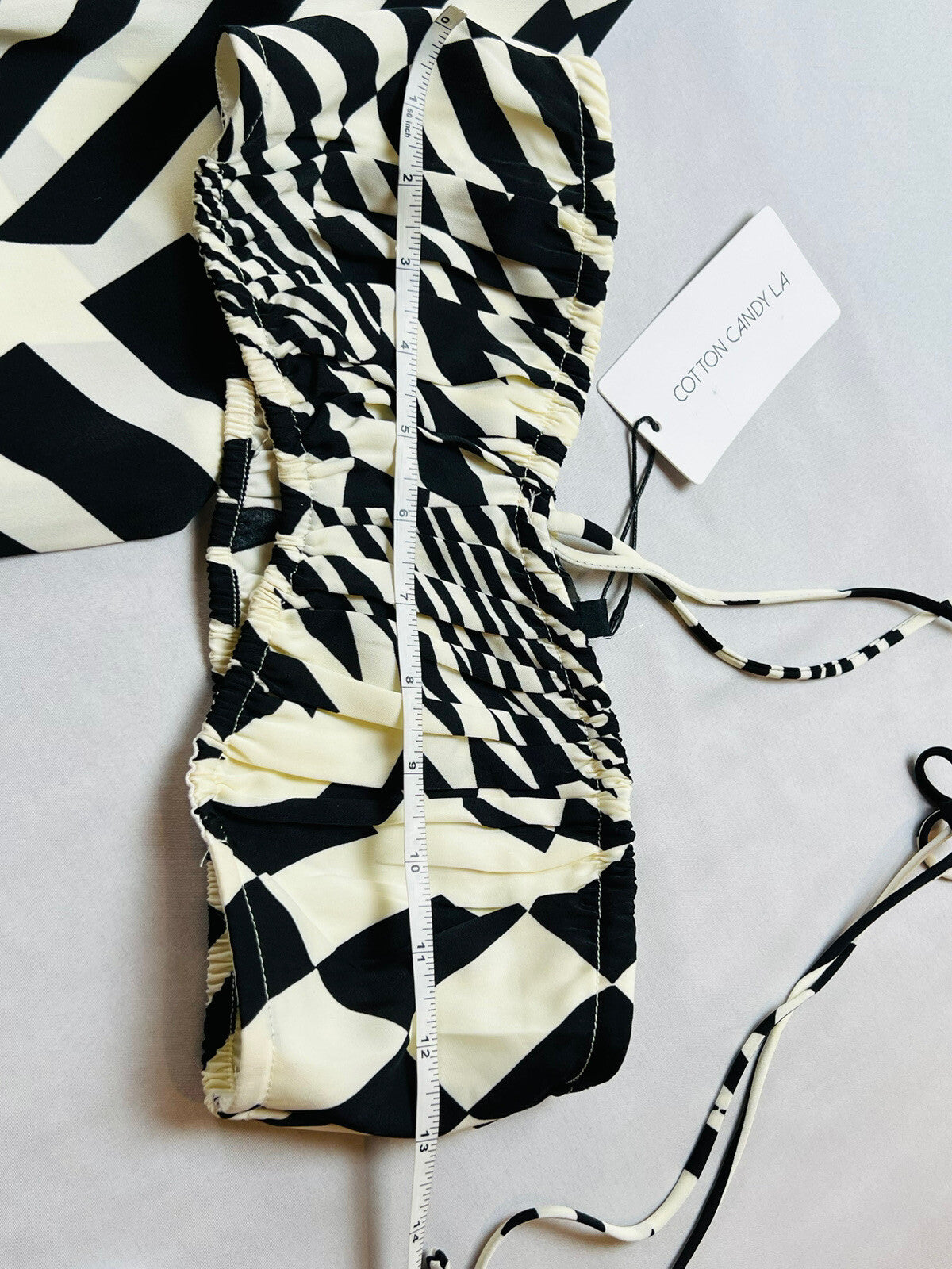 COTTON CANDY Women’s 2Pc Set Long Sleeve Shirt with Inside Top  Sz S Black White