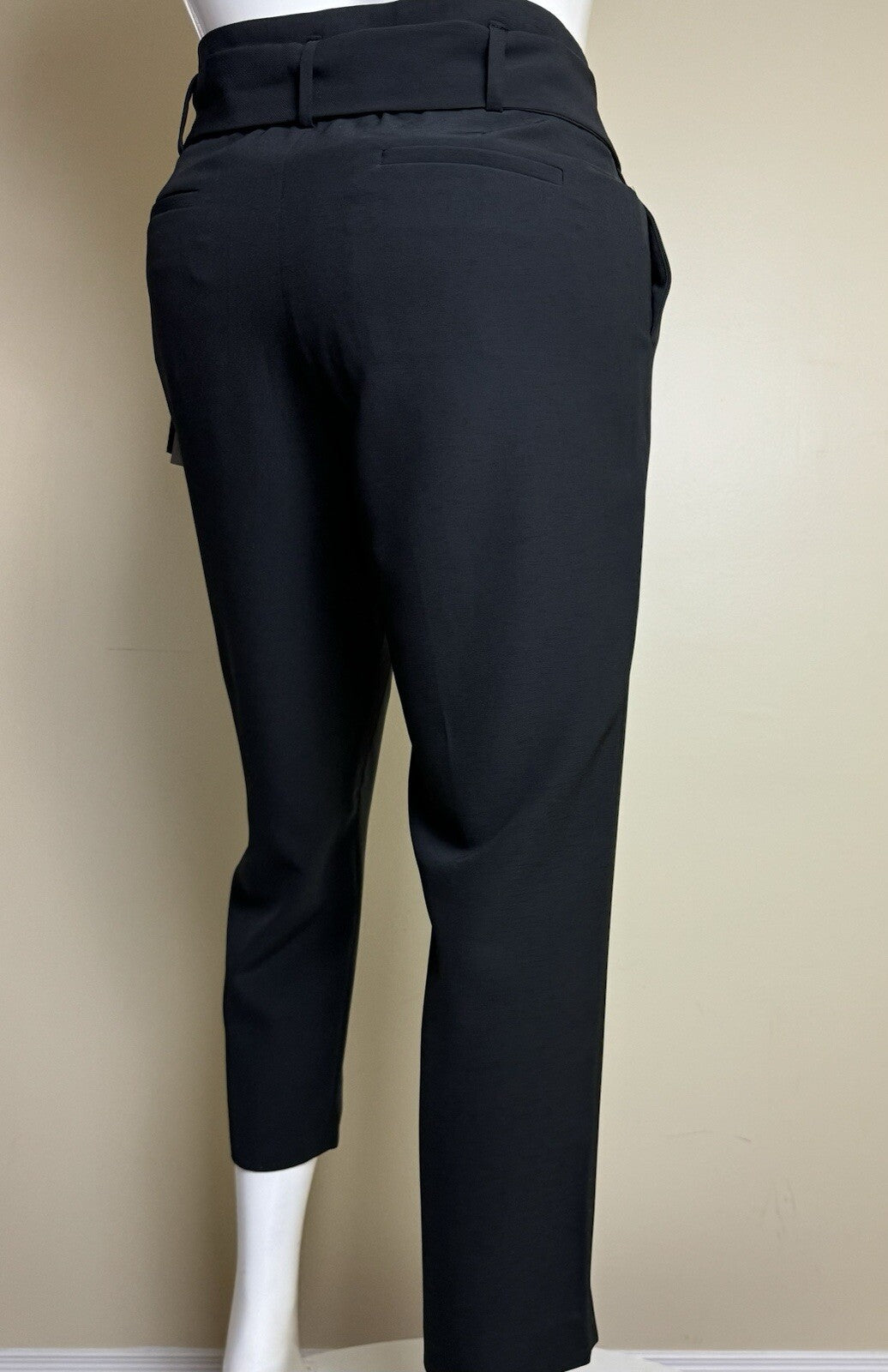$99 DKNY Women's Black Belted Pants Sz 14  (B.94)