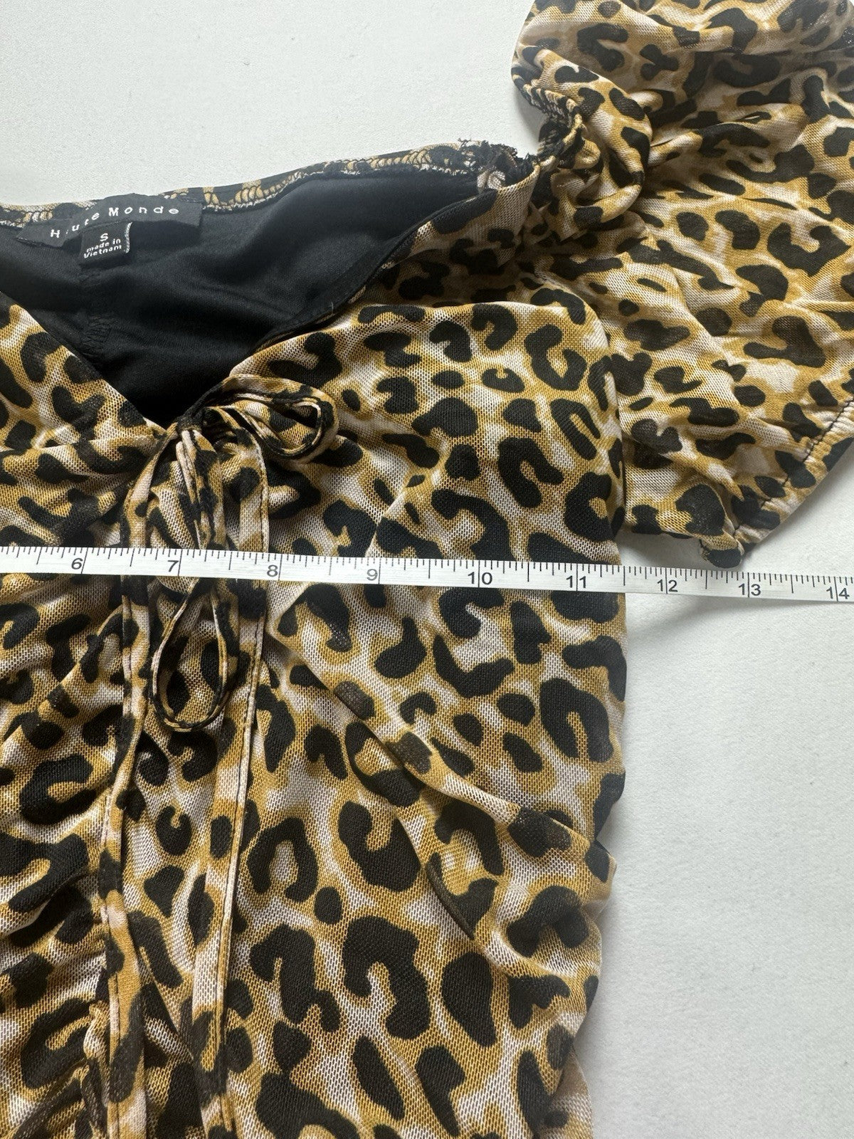 Haute monde Bodycon Dress Size S Black Leopard (B.151)