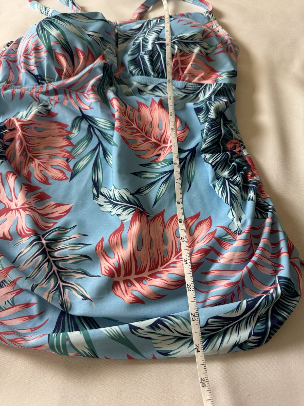 Maacie Maternity Athletic Tankini Swimsuits 2 Piece. Sz L.   (B.027)