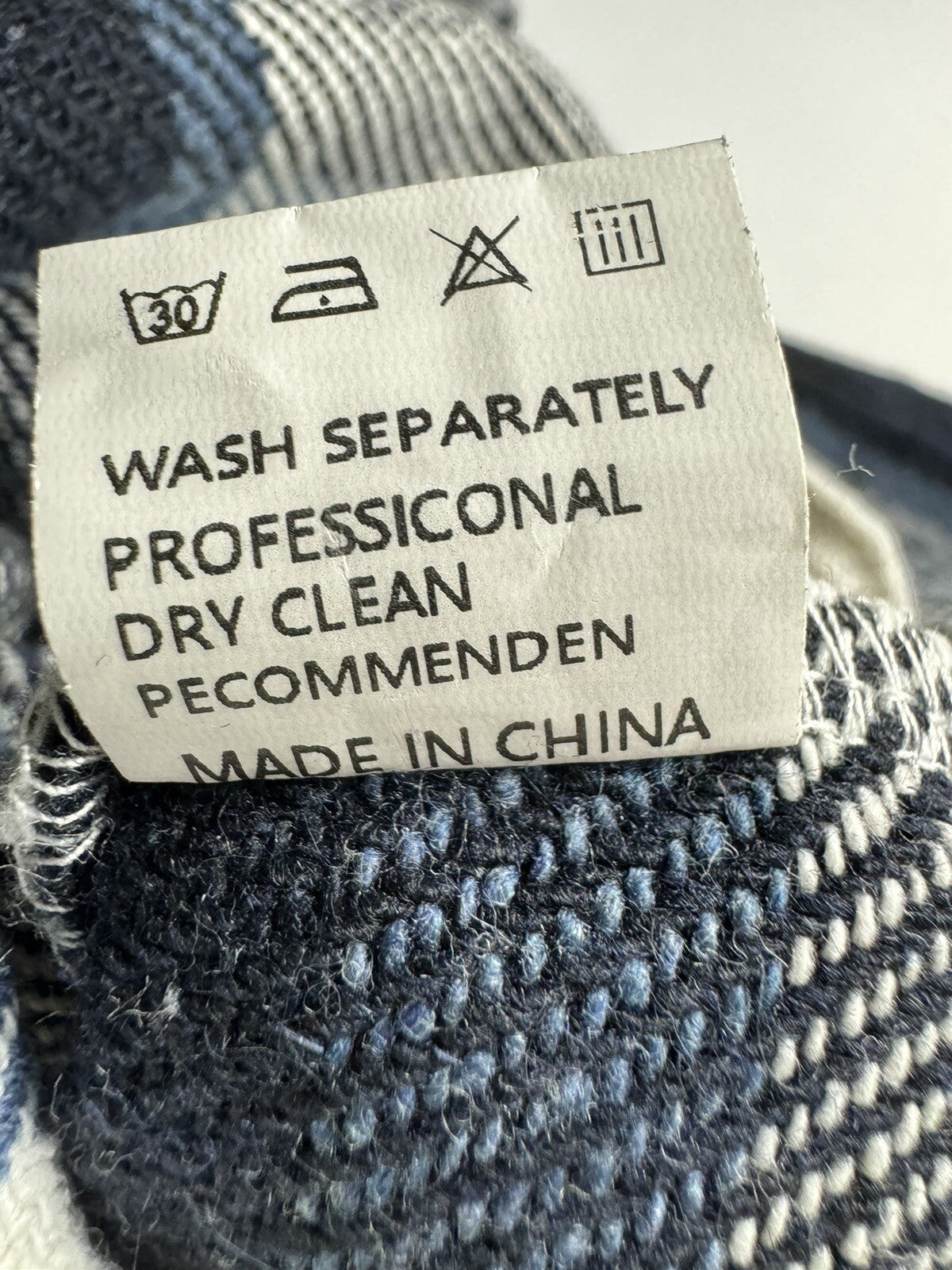 PUWEI Women's Button Down Long Plaid Coat Dress Size S  (B.60)