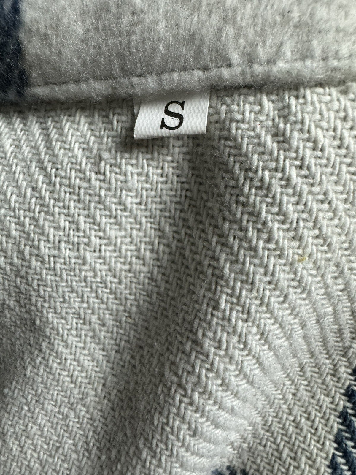 PUWEI Women's Button Down Long Plaid Coat Dress Size S  (B.60)