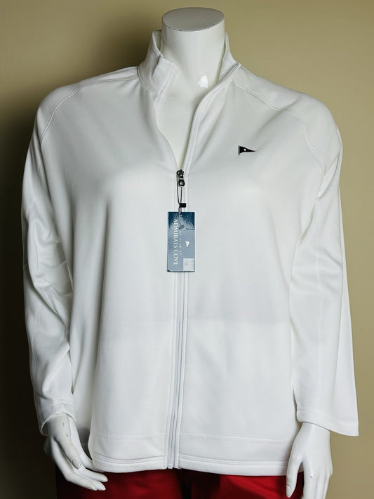 ADMIRALS COVE Women’s White Jacket Sz 2XL.  (B.106)