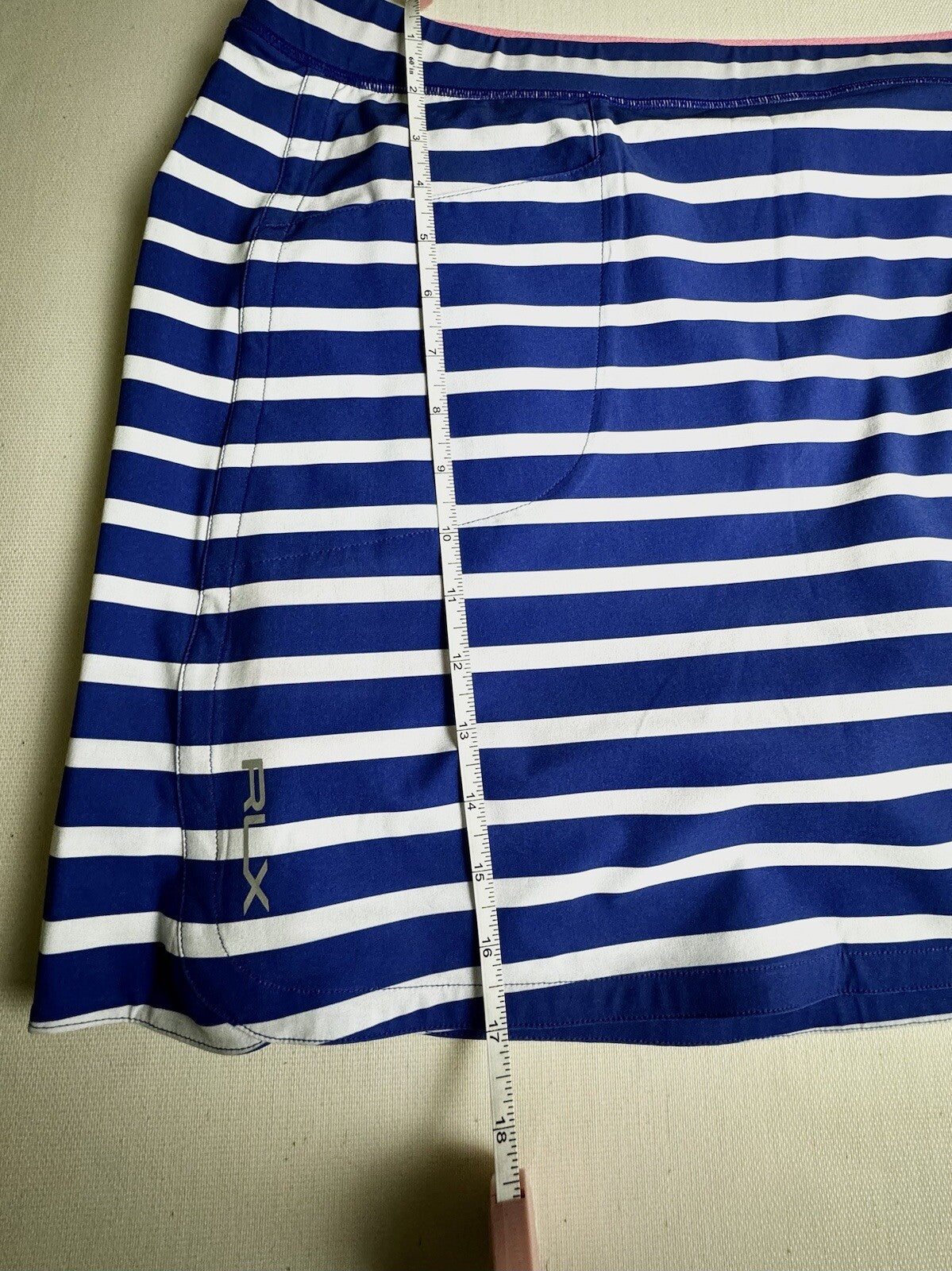 $148 Ralph Lauren RLX Golf Women’s Skirt Striped Skort Sz XL. (B.58)