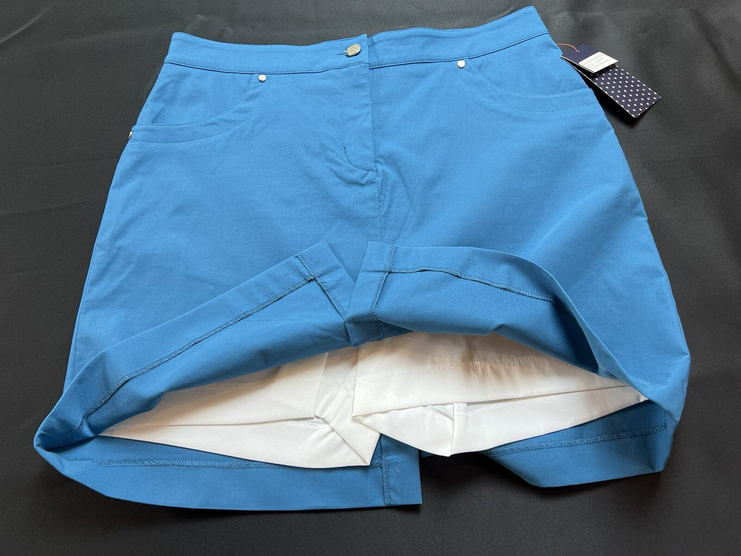 LOHLA Sport Golf Skort The Stellar Skirt Aqua Blue Sz 0 Pockets. (73)