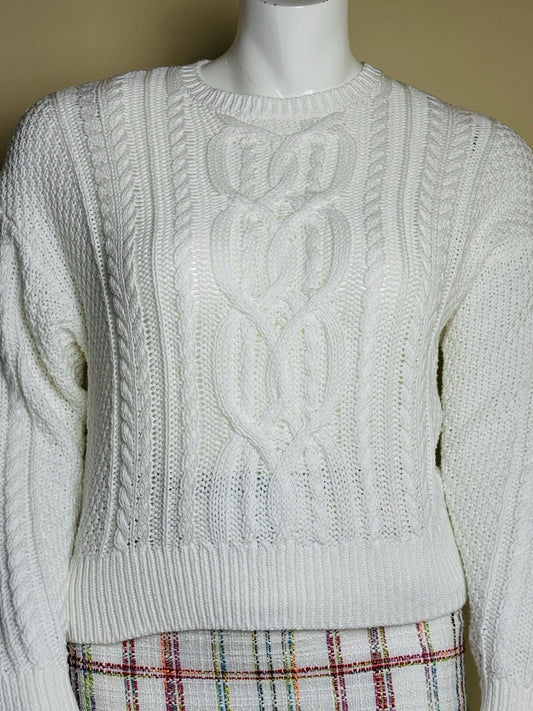 $145 Lauren Ralph Lauren Women's Crochet Sweater Sz XL.  (B.91)
