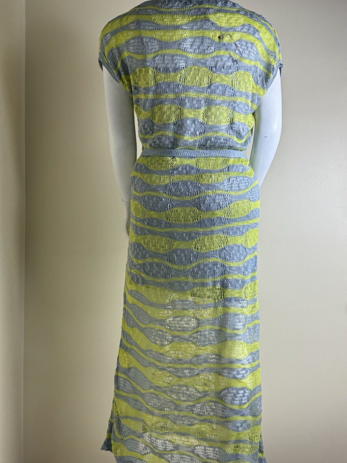 $180 VERTIGO Crochet Shift Dress Lined Sz XL