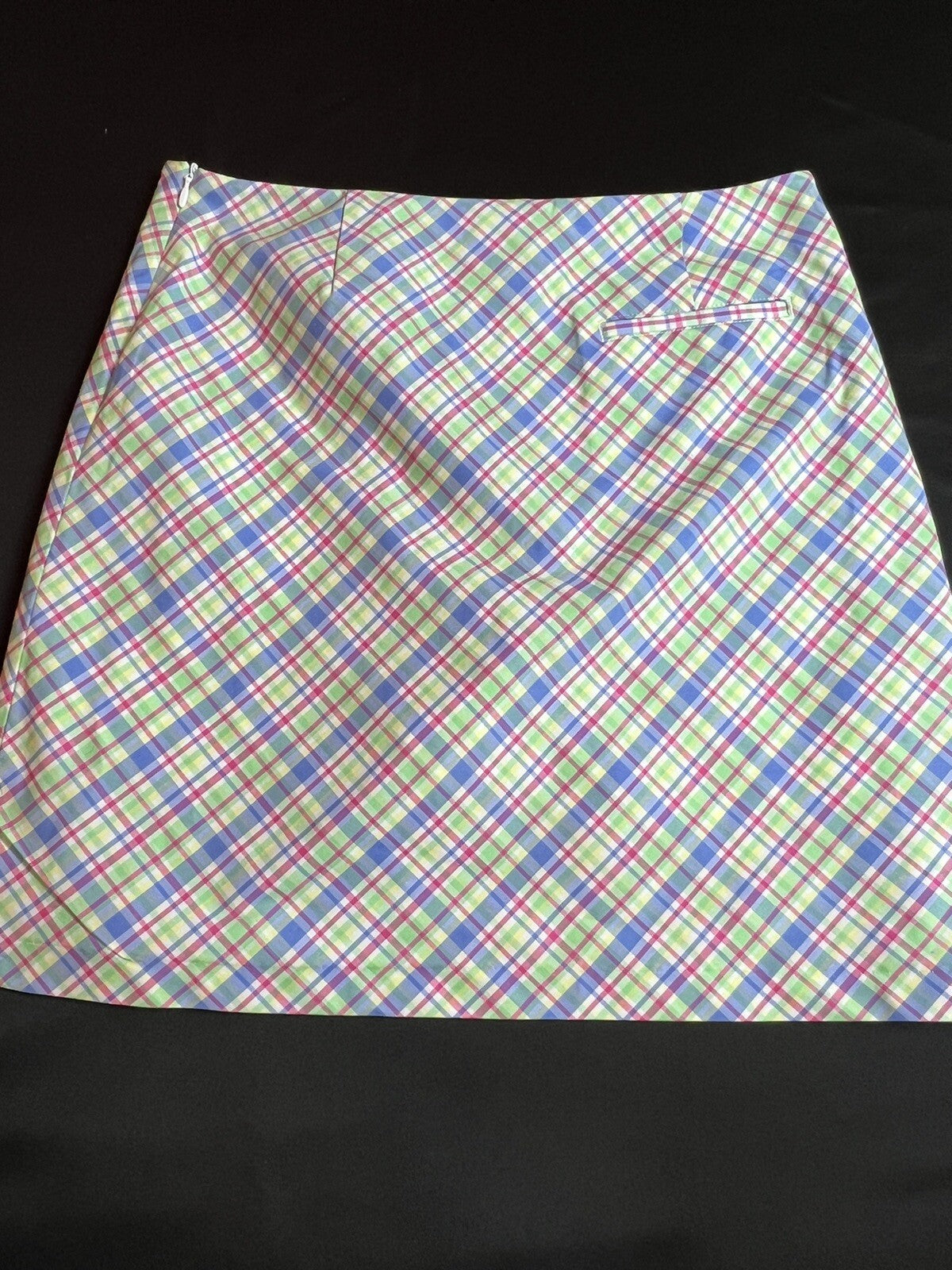 Greg Norman Women’s Athletic Golf Skort Skirt Sz 4 Multicolor Plaid