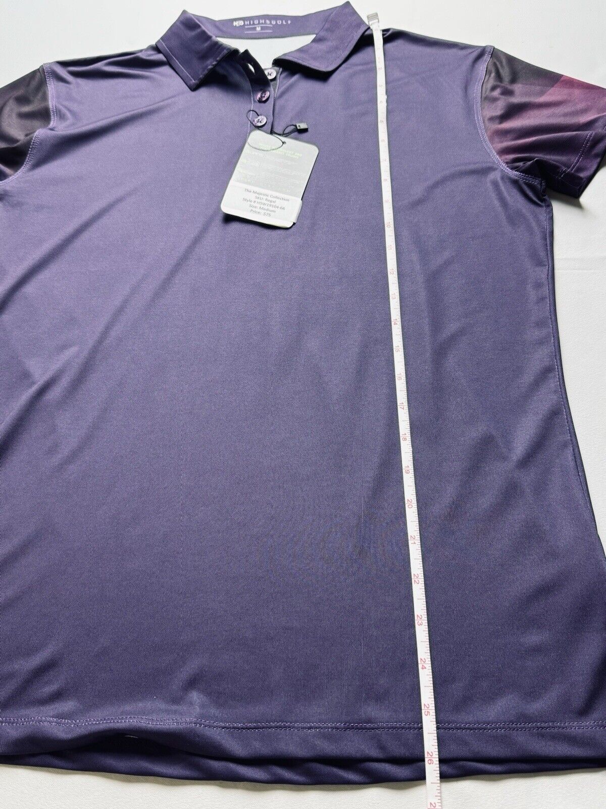 H5G High 5 Golf Women’s Purple Polo Shirt Sz M. (B.05)