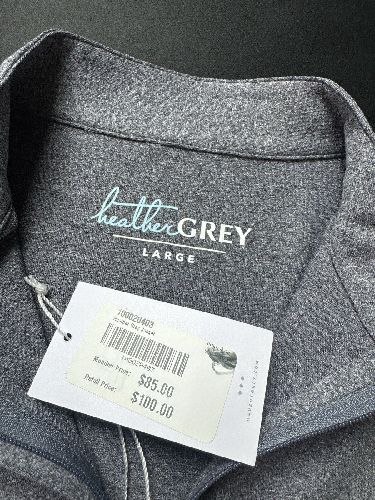 Heather Grey Women’s Golf Sweatshirt Gray Sz L  (B.121)