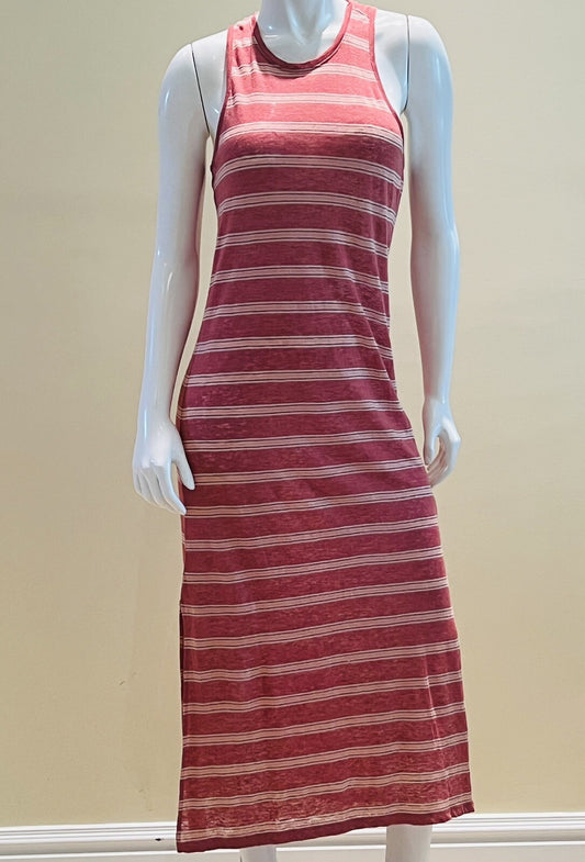 $228 JOIE Women's Twist Back Linen Tank long Dress Size XS