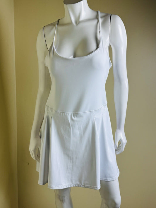 AQUA Athletic Women's Tennis Skort Dress White Sz XL.  (B.145)