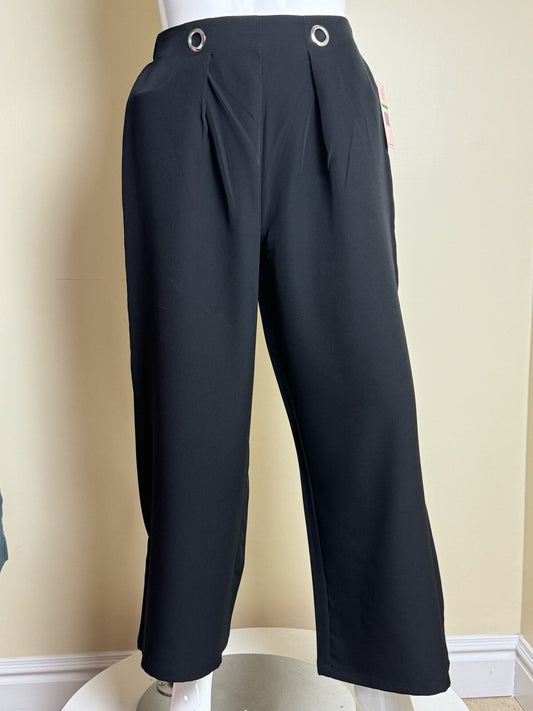$78 Nanette Lepore Women’s Dress Pants Black Sz L. (B.96)