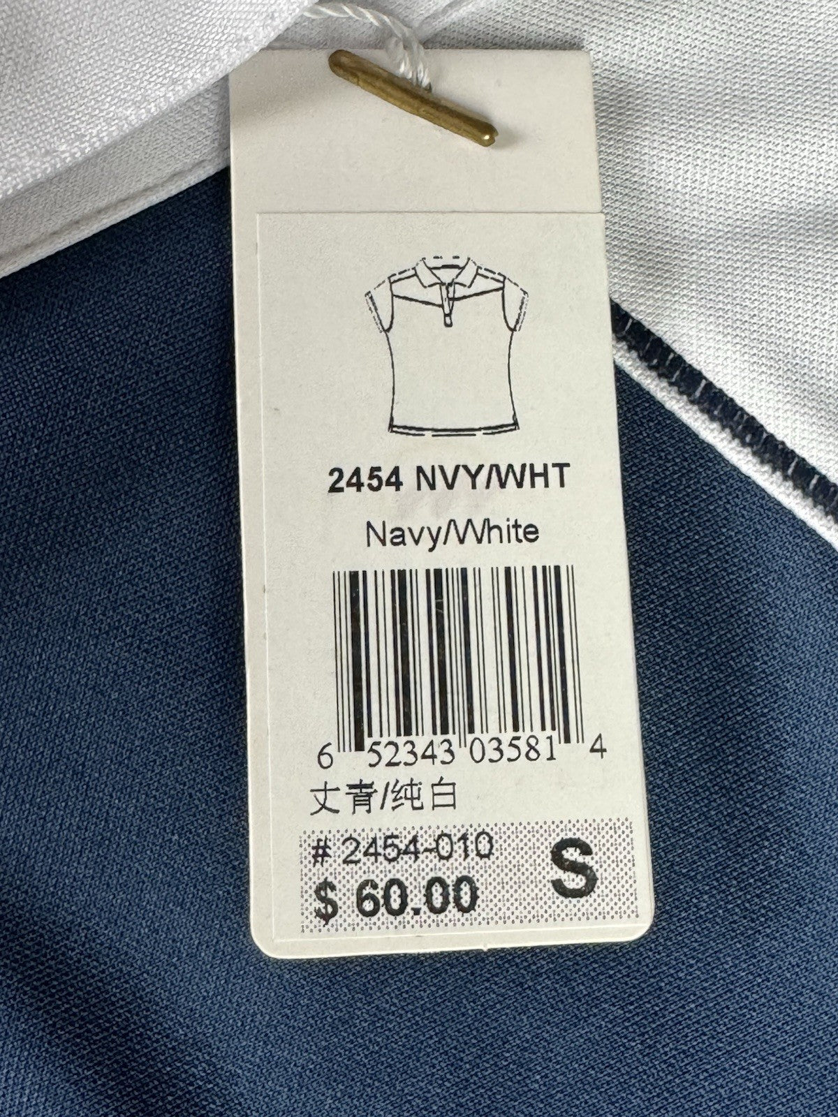 $60 Monterey Club Women's Golf Shirt Short Sleeve Sz S      (B.070)