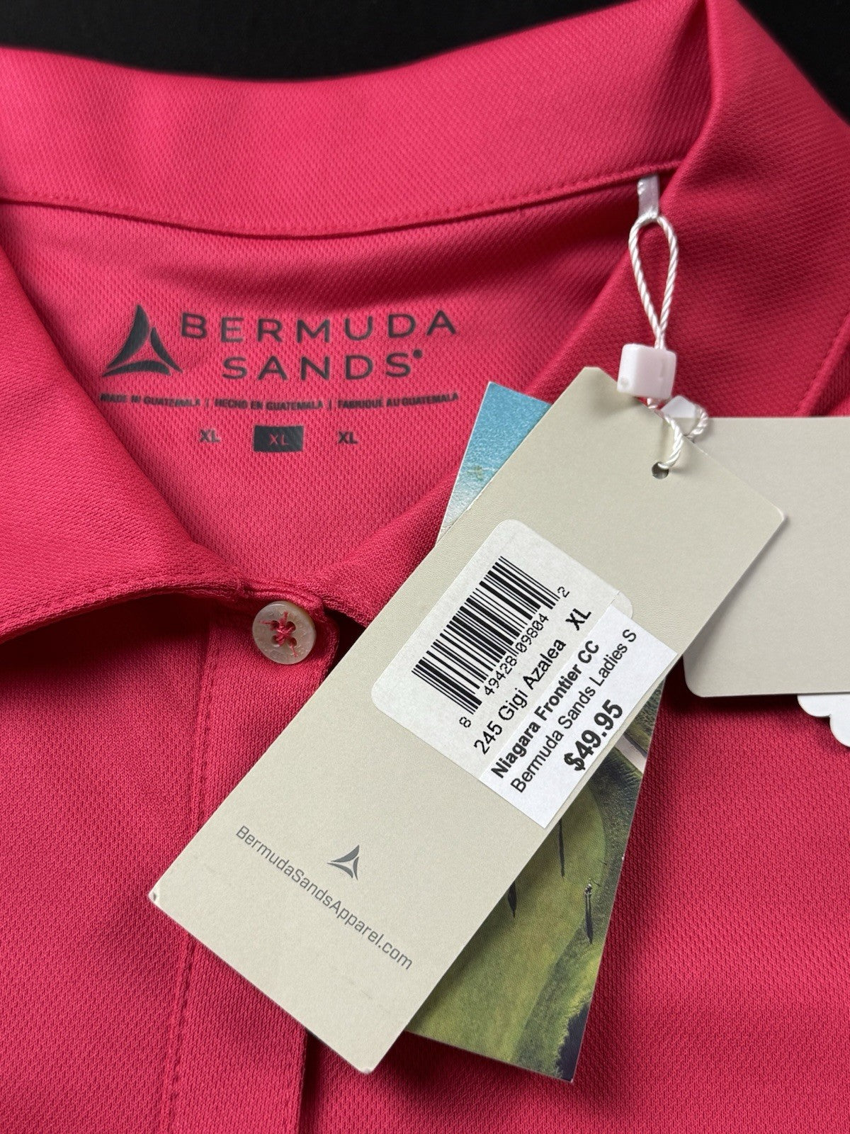 $49 Bermuda Sands Women's Golf Polo Shirt Sz  XL.       (B.181)